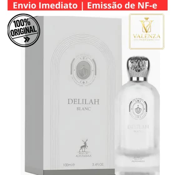Perfume Arabe Delilah Blanc Maison Alhambra Feminino Eau de Parfum 100ml Original - Envio imediato