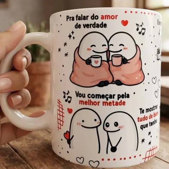 Caneca Xícara Personalizada Presente Especial Outra Metade Música Jorge e Mateus
