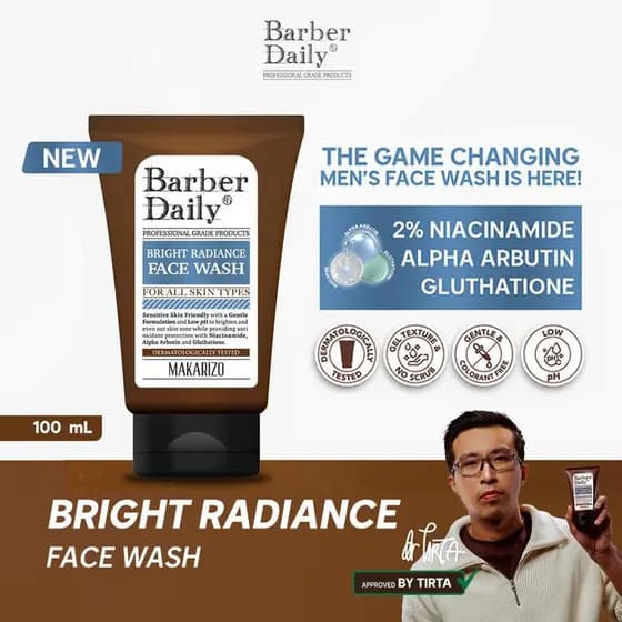 Limpador hidratante para controle de óleo de niacinamida Limpador Facial masculino