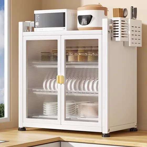 Rack De Secagem De Pratos De Grande Capacidade Com Tampa Caixa De Armazenamento De Tigela À Prova De Poeira Bancada De C