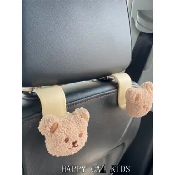 Coreano coreano ins estilo pelúcia bonito urso carro gancho assento de carro volta Interior armazenamento do carro ferra