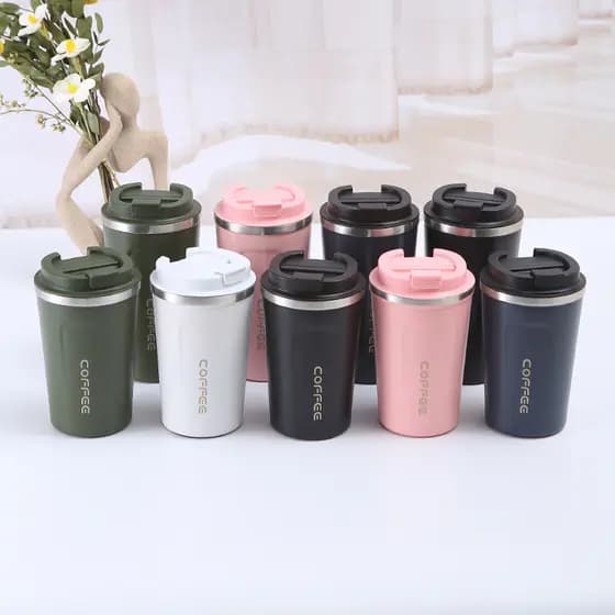 Simples 304 aço inoxidável segunda geração copo térmico de café grande capacidade ao ar livre portátil masculino feminin