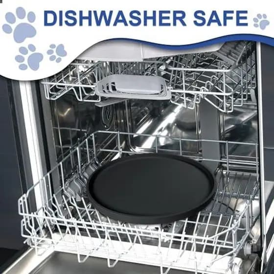 Tapete De Comida De Silicone Para Animais De Estimação Espessado De 4 Unidades , Tapetes De Tigela De Alimentação Cães E