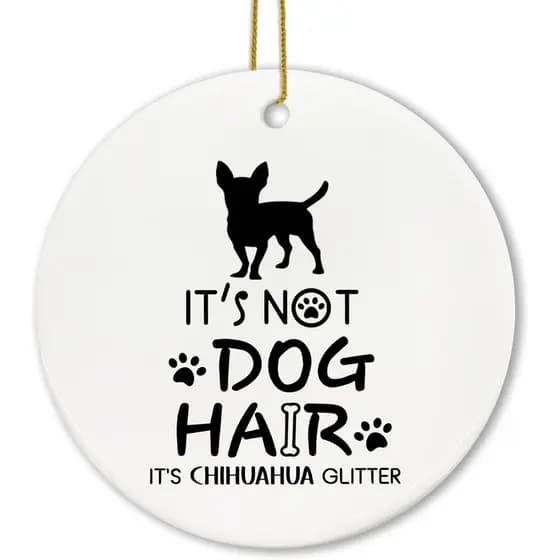 Ornamento de Chihuahua Voatok, Ornamentos de Chihuahua para Árvore de Natal, Presentes de Chihuahua para Mulheres, Ornam