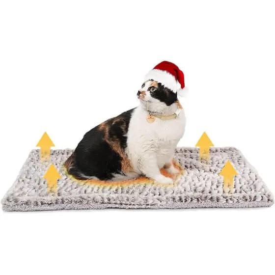 Almofada Térmica para Gatos com Aquecimento Automático, Cama Térmica 27,5" x 18,5", Tapete Térmico para Gatos, Extra Que
