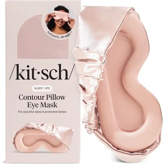 KitschContourPillowEyeMask – Mais macio que as máscaras de seda para os olhos, máscaras de olhos para mulheres e homens,
