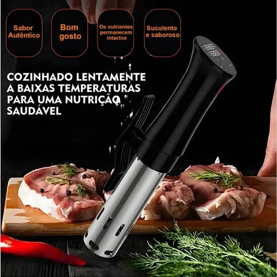 Máquina de Sous Vide 1000W Cozimento a Baixa Temperatura Preciso com Controle Digital Bivolt