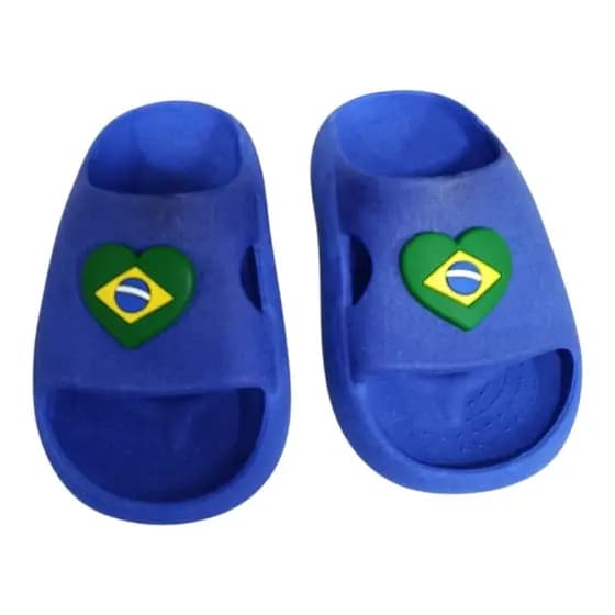 Chinelo Nuvem Brasil Coração Infantil Jogos Menina