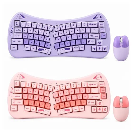 Teclado Semi-Mecânico + Mouse Wireless Altomex AL-313M - Kit Gamer Completo"