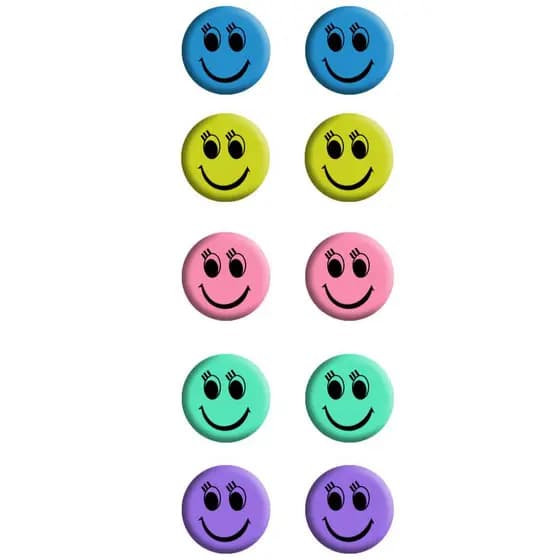 Ima de Geladeira Kit com 10 Emoji Pra Painel Magnetico Decorativos Quadros Fotos Lembretes