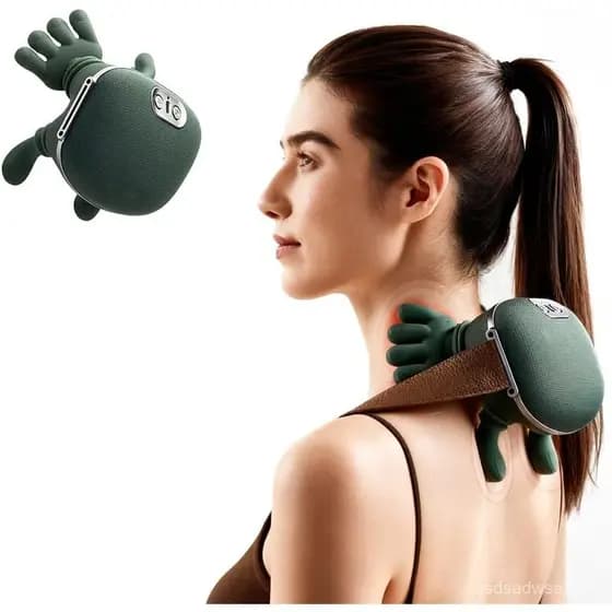 Massageador de Pescoço com Aquecimento, Massageador de Pescoço para Tecidos Profundos, Massageador Shiatsu para Ombros e