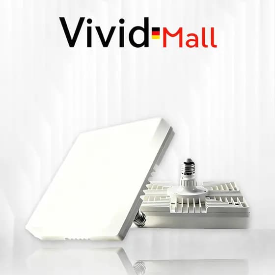 Vivid Luminária LED Quadrada Super Brilhante Plafon De Teto Sobrepor Luz Forte Econômica