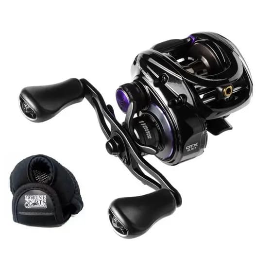 CARRETILHA DE PESCA MARINE LUBINA BLACK WIDOW GTX 11 ROLAMENTOS - 7,5KG - 9.5:1