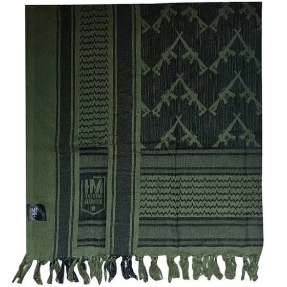 Shemagh Cachecol Lenço Arabe Gun Militar Tatico Original Verde