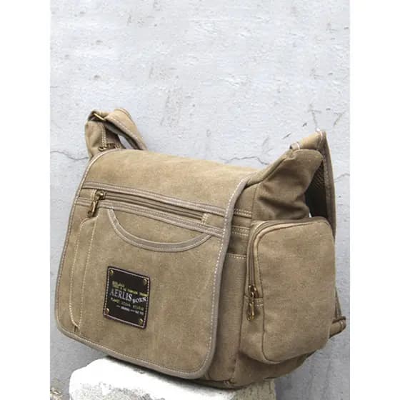 Bolsa masculina verbu bolsa de ombro masculina 2025 novo estilo bolsa mensageiro de trabalho masculina de lona mochila m