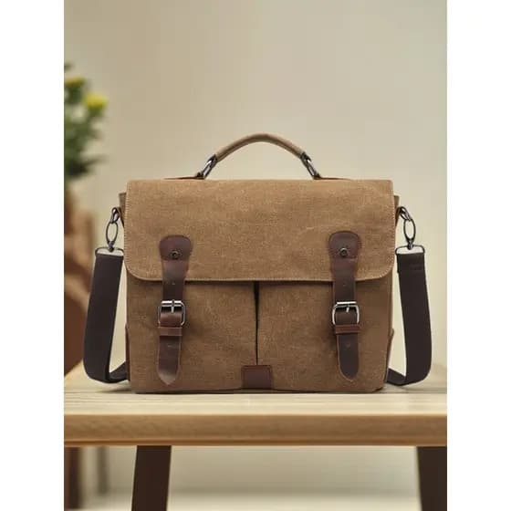 Bolsa mensageiro masculina, bolsa de ombro para computador, lona antiga, bolsa escolar masculina, mochila de viagem de n