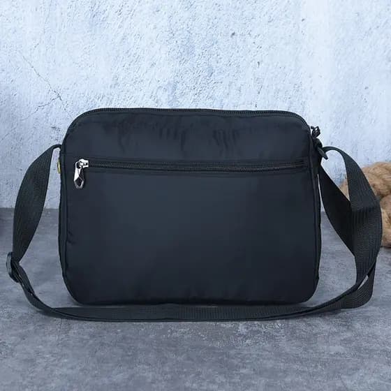 Bolsa de ombro masculina bolsa mensageiro grande capacidade Horizontal à prova d'água bolsa de lona de Nylon Casual Stre