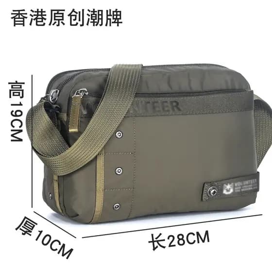Hong Kong Original Casual pequeno saco importado à prova dwaterproof água náilon lona saco das mulheres dos homens Commu