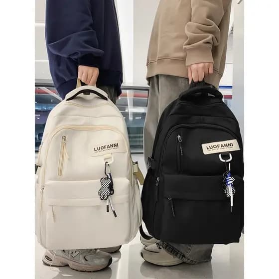 Mochila escolar para meninos, escola secundária, grande capacidade, leve, estudantes do ensino médio, estudantes univers