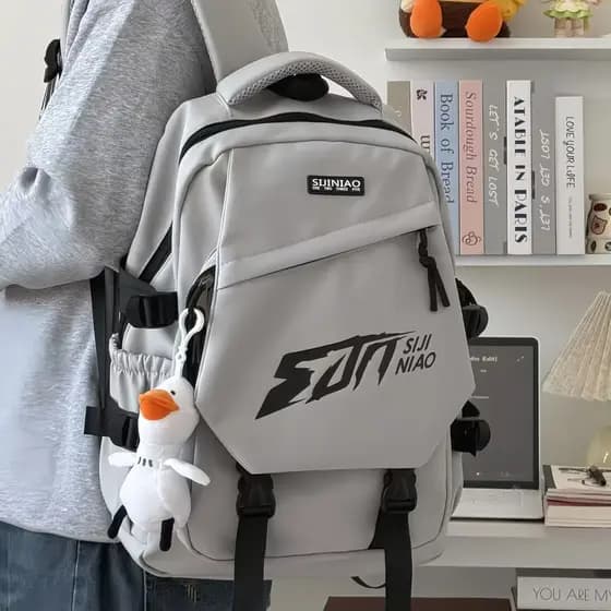 Francês Mlcanl Kons mochila júnior estudantes do ensino médio meninos Campus mochila de viagem feminina redução de carga