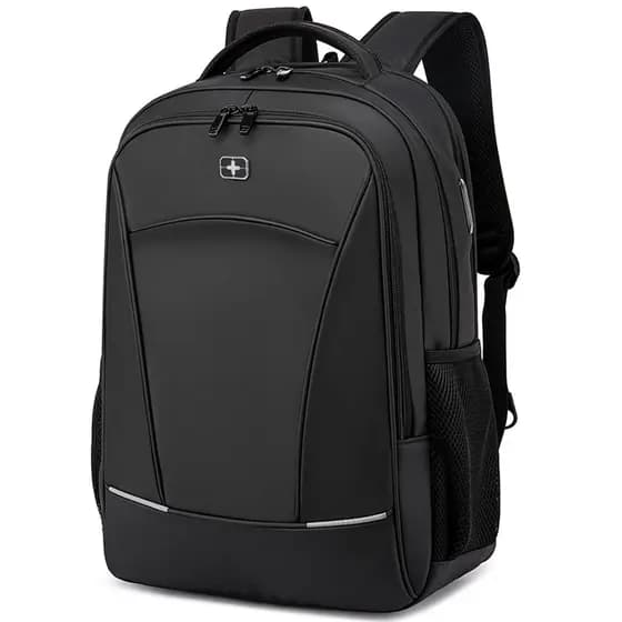 Mochila suíça masculina, mochila de viagem de grande capacidade multicamadas, 52cm, bolsa para computador de estudante,