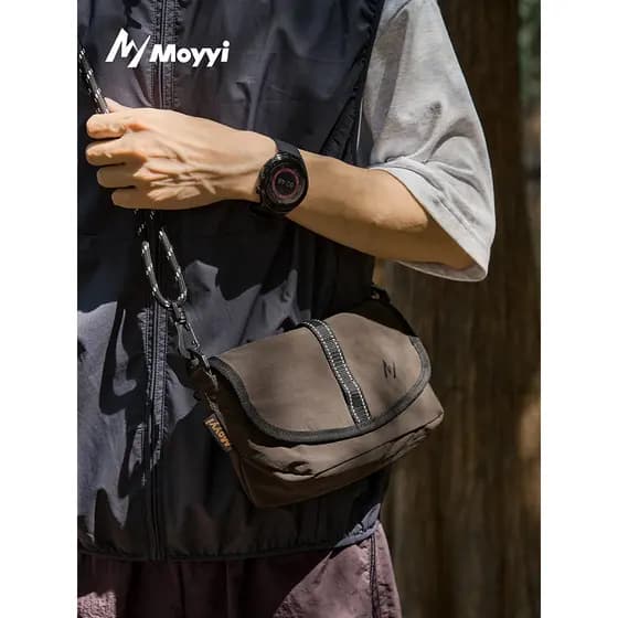 Bolsa mensageiro masculina, bolsa portátil para passeio, bolsa mensageiro, bolsa de ombro pequena, mochila pequena para