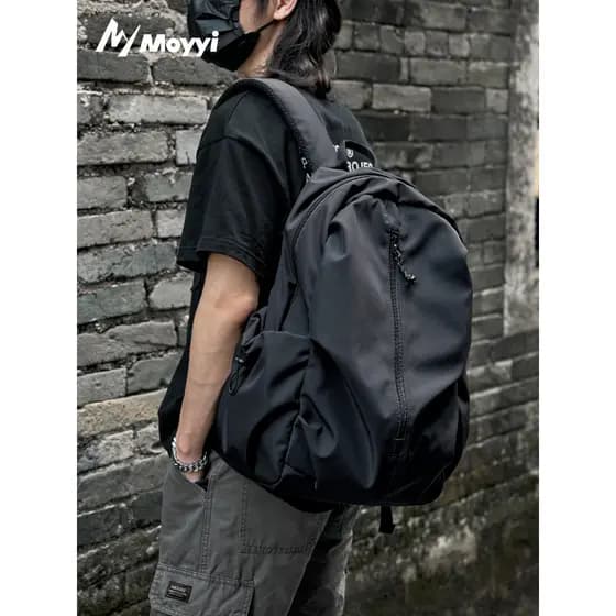 Mochila escolar simples masculina, mochila de viagem para estudantes universitários, mochila de grande capacidade, roupa