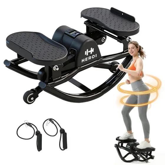 Mini Elíptico Gym Lab Silencioso Movimento Deslizante Protege Joelhos 150kg com Display