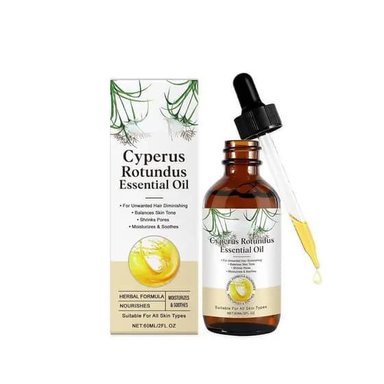 Óleo de Cyperus Rotundus para Remoção de Pelos, Óleo Natural de Cyperus Rotundus para Remoção de Pelos para Mulheres, Re