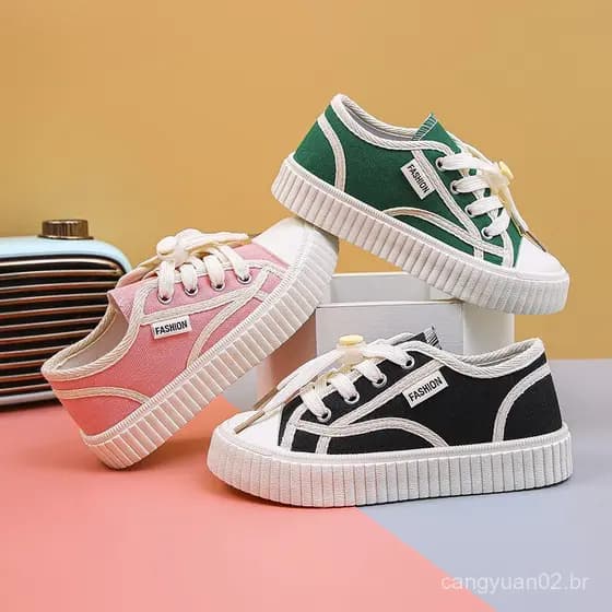 Sapatos de lona infantis, sapatos para meninas, novos sapatos de lona, tênis para meninos, sapatos de bebê com sola maci