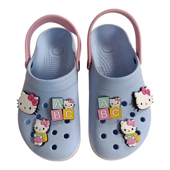 Sandália Fechada Juvenil Hello Kitty Escolar Confortável