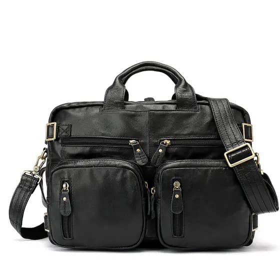 Primeira camada de couro masculino saco de couro genuíno novo estilo Retro grande capacidade maleta portátil saco de neg