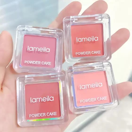 Leite damasco cor monocromático blush puro desejo iluminando Natural à prova d'água maquiagem Nude alto brilho blush rox