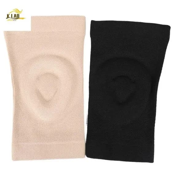 KLAOSD 1 par de joelheiras de Silicone, joelheiras esportivas de compressão ultrafinas respiráveis elásticas W3RX