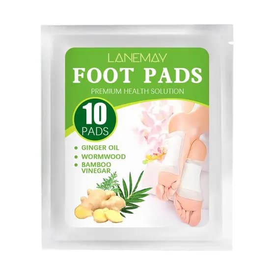 Patches de Limpeza Profunda para os Pés, Ingredientes Naturais para Cuidados com os Pés, Vinagre de Bambu e Óleo de Geng