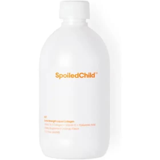 SpoiledChild Peptídeos de Colágeno + Vitamina C + Ácido Hialurônico Colágeno Líquido Sabor Manga 450 ml (15.2 Fl oz) PWR