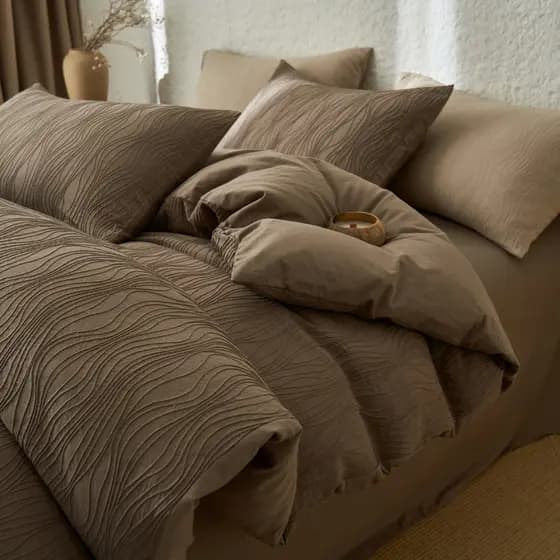 SUWAY cama de alta qualidade conjunto de quatro peças algodão 100 puro algodão lençol colcha capa simples luz luxo high-