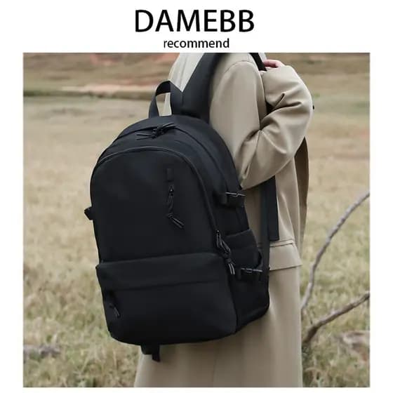 Mochila para Laptop de 53 cm, grande capacidade, viagem de negócios, à prova d'água, pano Oxford, estudante universitári