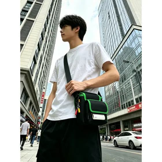 Hanyin A300E Bolsa de Ombro para Impressora Express Courier Dedicado DYJB0133 Diagonal Impermeável Resistente ao Desgast