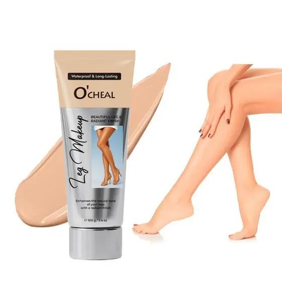Creme de Maquiagem para Pernas à Prova d'Água O'CHEAL, Corretivo para Tatuagens e Cicatrizes sem Transferência, Base Cor