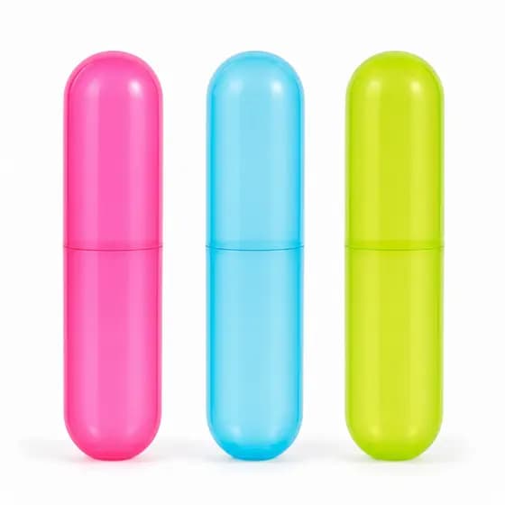 Porta Escova De Dente Colorido Estojo Viagem Caixa Protetora