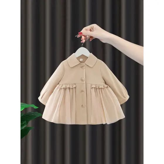 Meninas blusão jaqueta primavera outono novo estilo moda roupas infantis meninas topos bebê um ano de idade roupas da me