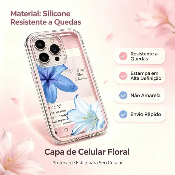 Capinha Silicone Case Para iPhone 17 16 15 14 13 12 11 XR Pro Max Plus Transparente Acrílico