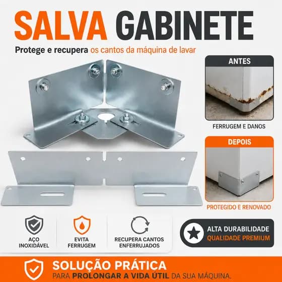 SALVA GABINETE Pé Para Máquina De Lavar Nivelador Anti Vibração