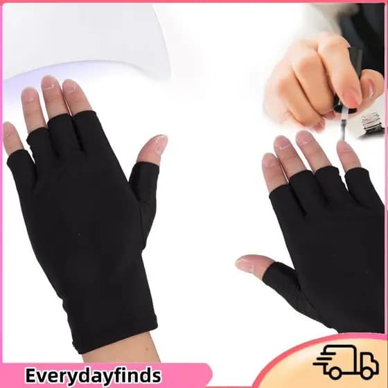 Everydayfinds-br Everydayfinds-br CFTGIW Luvas profissionais de fibra de algodão anti-luvas para arte em unhas