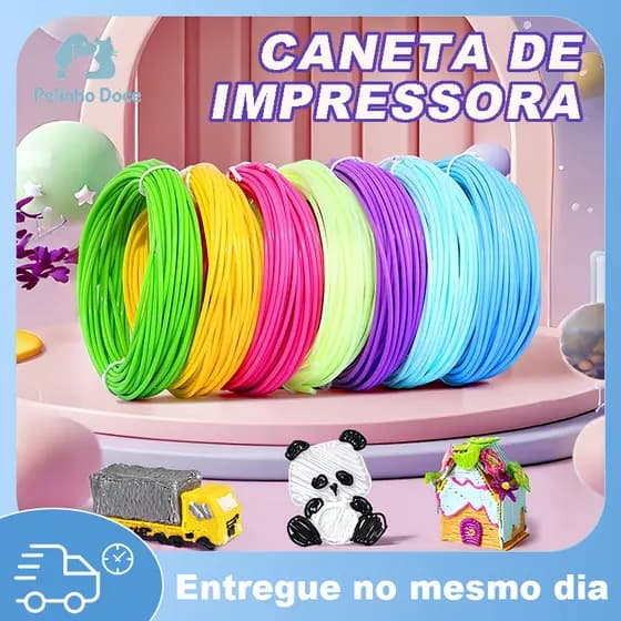 Refil Filamento Abs Kit 50M/100M Impressora 3d Caneta