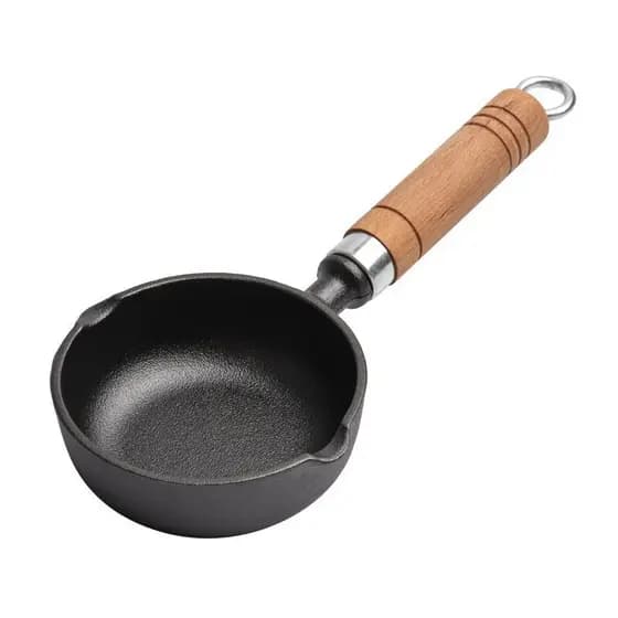 Nova panela pequena com respingos de óleo aprofundado, ferro fundido, respingos de óleo, macarrão, panela especial, óleo