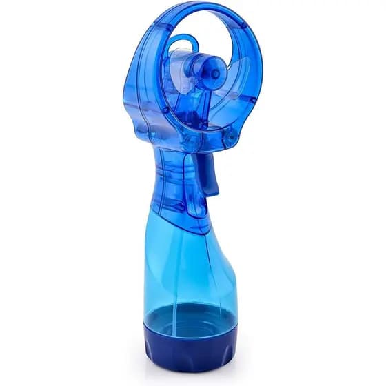 Ventilador Portátil O2COOL Deluxe com Nebulização de Água e Bateria (Azul Escuro)