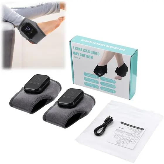 Experimente o Massager Pro para Massagem nos Pés, Massageador Portátil Sem Fio 3 em 1 com 5 Níveis de Calor. | 3 modos