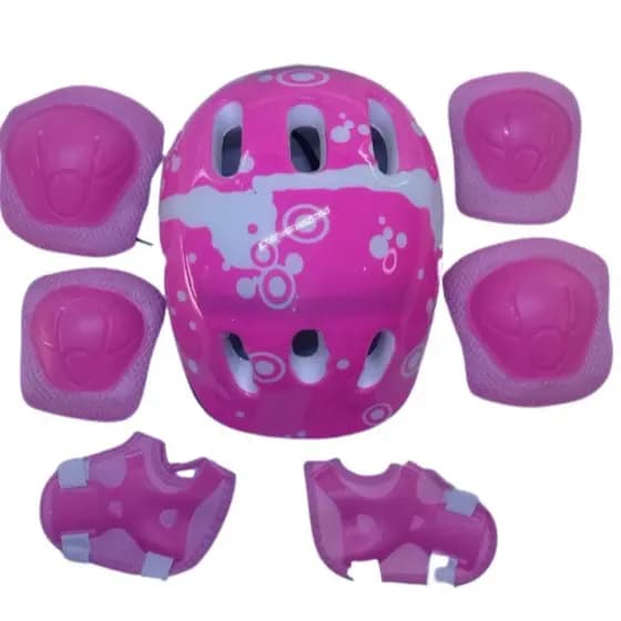 Kit de Proteção Infantil esportivo - Capacete, joelheiras cotoveleiras e luvas - Para Patins Patinete Bike Skate